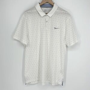 Nike Golf Dri-Fit Modern Fit Short Sleeve Polo Men’s Size XL in White & Black